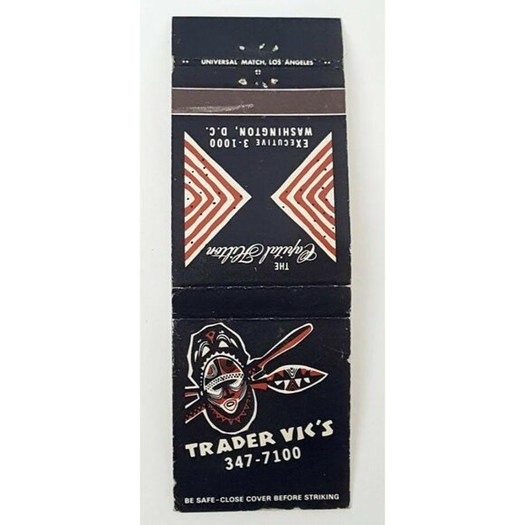Other - Universal Matchbook Cover Trader Vic's Capital Hilton Washington DC Tiki Bar